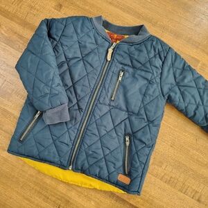 7 For All Mankind Kids Navy Blue Quilted Jacket Outerwear 24m